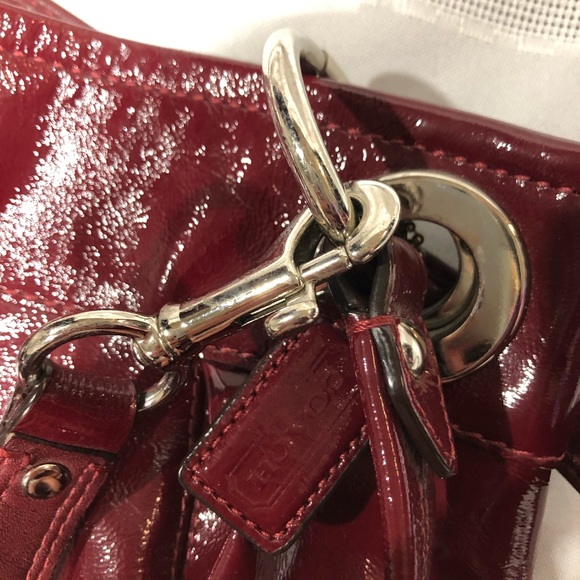 Coach Red Leather Crossbody/Shoulder Bag Purse EUC - Picture 4 of 10